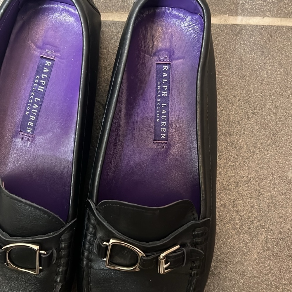 Ralph Lauren Collection Purple Label Leather DASITA Driving Loafer Shoe Sz 7.5 - Picture 2 of 11